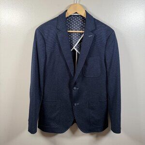 Blue Industry Core Colbert Heathered Blazer Jacket Size EU 52 US 42 Blue Career